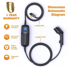 Load image into Gallery viewer, BESENERGY EV Charger Level 2 40Amp NEMA14-50 220V-240V Upgraded Portable EV Charging Cable Faster Charging Station, Electric Vehicle Charger Compatible with All EV Cars
