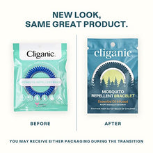 Load image into Gallery viewer, Cliganic 20 Pack Mosquito Repellent Bracelets, DEET-Free Bands, Individually Wrapped (Packaging May Vary)
