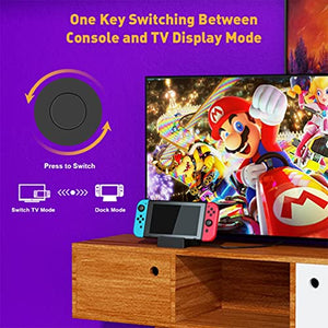 TV Docking Station for Nintendo Switch, WEGWANG Portable TV Dock Station Replacement for Official Nintendo Switch with HDMI and USB 3.0 Port