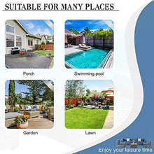 Load image into Gallery viewer, SUNLEI 7pcs Patio Outdoor Furniture Sets Conversation Set,Low Back All-Weather Rattan Sectional Sofa with Tea Table&amp;Washable Couch Cushions(Silver Rattan)（Aegean Blue）
