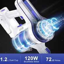 Load image into Gallery viewer, APOSEN Cordless Vacuum Cleaner, Upgraded Powerful Suction 4 in 1 Stick Vacuum Cleaner 35min-Running Detachable Battery, 1.2L Large-Capacity Dust Cup Vacuum Ideal for Hard Floor Carpet Pet Hair-H120
