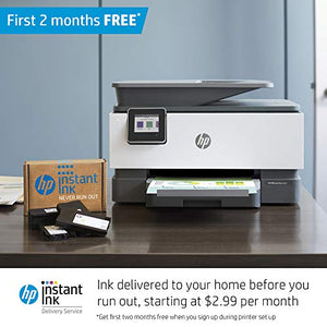 HP OfficeJet Pro 9015 All-in-One Wireless Printer, with Smart Home Office Productivity, HP Instant Ink, Works with Alexa (1KR42A)