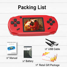 Load image into Gallery viewer, Beijue 16 Bit Handheld Games for Kids Adults 3.0&#39;&#39; Large Screen Preloaded 100 HD Classic Retro Video Games no Need WiFi USB Rechargeable Seniors Electronic Game Player Birthday Xmas Present (Red)
