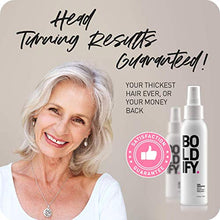 Load image into Gallery viewer, BOLDIFY Hair Thickening Spray - Get Thicker Hair in 60 Seconds - Stylist Recommended Hair Products for Women &amp; Men - Hair Volumizer + Texture Spray Hair Thickener for Fine Hair - 4 oz
