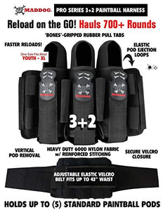Maddog Pro 3+2 Paintball Harness Pod Pack