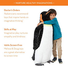 Load image into Gallery viewer, Melissa &amp; Doug Giant Lifelike Plush Emperor Penguin Standing Stuffed Animal (3.4 Feet Tall)
