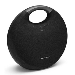 Harman Kardon Onyx Studio 6 Wireless Bluetooth Speaker - IPX7 Waterproof Extra Bass Sound System with Rechargeable Battery and Built-in Microphone - Black