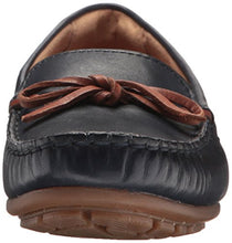 Load image into Gallery viewer, Clarks Women's Dameo Swing Driving Style Loafer, Navy Leather, 7.5 Medium US
