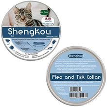 Load image into Gallery viewer, Flea and Tick Collar for Cat, Made with Natural Plant Based Essential Oil, Safe and Effective Repels Fleas and Ticks, Waterproof, 12 Months Protection, 13.8 in (2 Packs)
