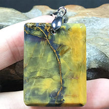 Load image into Gallery viewer, Natural Pietersite Stone Pendant Pietersite Crystal Stone Jewelry For Women Men Healing Energy Luck Gift 34x25x9mm rectangle Beads Silver Rare Gemstone AAAAA
