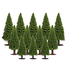 Load image into Gallery viewer, WINOMO 15pcs Green Scenery Landscape Model Cedar Trees
