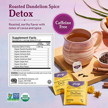 Load image into Gallery viewer, Yogi Tea - Herbal Detox Tea Variety Pack Sampler (3 Pack) - Includes DeTox, Peach DeTox, and Roasted Dandelion Spice Detox Teas - Caffeine Free - 48 Organic Herbal Tea Bags
