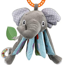 Load image into Gallery viewer, Soft Baby Cloth Book,Crinkle Elephant Fabric Infant Books Teething Teether Toys Education Bunny Toy for Babies Toddler 1 Year Old Boy Girl &amp;Up,Stuffed Farm Animal Jungle Plush Book Touch and Feel Toy
