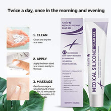 Load image into Gallery viewer, AZALLY Advanced Scar Gel - Scar Diminishing Serum - Reduces the Appearance of Old &amp; New Scars - Best Scar Treatment for Repair Scars from Burns Cuts Acne Spots Stretch Marks - 1oz. 
