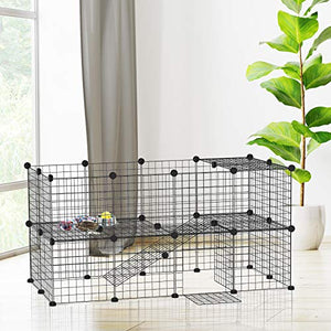 PawHut 36 Panel Pet Playpen Small Animal Cage Metal Wire Indoor Outdoor Portable