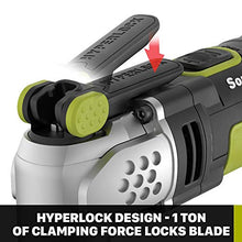 Load image into Gallery viewer, Rockwell RK5142K 4.0 Amp Sonicrafter F50 Oscillating Multi-Tool, with Variable Speed, Hyperlock Clamping, Vibrafree Technology, and Universal Fit System, 33-Piece Kit with Case
