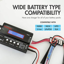 Load image into Gallery viewer, Tenergy TB6-B Balance Charger Discharger 1S-6S Digital Battery Pack Charger for NiMH/NiCD/Li-PO/Li-Fe Packs LCD Hobby Battery Charger w/ Tamiya/JST/EC3/HiTec/Deans Connectors + Power Supply 01435
