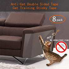 Load image into Gallery viewer, Anti Cat Scratching Deterrent Tape, Scratch Protection Tapes for Pet, Clear Double Sided Training Tape, How to Love Your Pet by Protect Your Upholstered Furniture is the Best choice(Pins free)(8 Pack)
