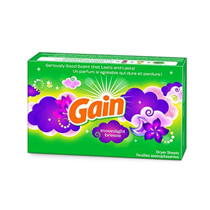 Gain Dryer Sheets - Moonlight Breeze - 60 Count Dryer Sheets Per Box - Pack of 2 Boxes