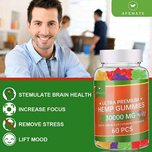 Load image into Gallery viewer, Hemp Gummies 30000MG - 100% Natural Hemp Oil Infused Gummies for Pain, Anxiety, Stress &amp; Inflammation Relief, Calm Mood
