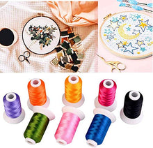 Load image into Gallery viewer, ShinyStitch 82 Spools Polyester Embroidery Machine Thread Kit, 500M (550Y) for Brother Babylock Janome Singer Pfaff Husqvarna Bernina Embroidery and Sewing Machines
