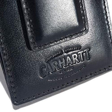 Load image into Gallery viewer, Carhartt Men's Buff Tanned Leather Rough Cut Front Pocket Wallet, Black
