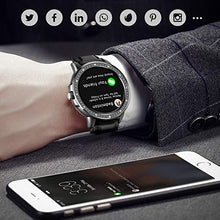 Load image into Gallery viewer, AMATAGE Smart Watch for Men Android Phones iPhone, Fitness Tracker Watch with Heart Rate and Blood Pressure Monitor, Waterproof Activity Fitness Tracker with 23 Sport Modes, 1 Extra Band(Black)

