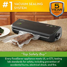 Load image into Gallery viewer, FoodSaver FM2000 Vacuum Sealer Machine with Starter Bags &amp; Rolls | Safety Certified | Black - FM2000-FFP
