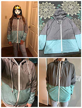 Load image into Gallery viewer, Soteer Women&#39;s Waterproof Raincoat Outdoor Hooded Rain Jacket Windbreaker (Lake Blue XL)
