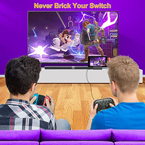 TV Docking Station for Nintendo Switch, WEGWANG Portable TV Dock Station Replacement for Official Nintendo Switch with HDMI and USB 3.0 Port