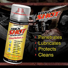 Load image into Gallery viewer, Trick Shot® Penetrating Lubricant | Non-Toxic, Eco-Friendly Penetrating Oil with Straight-Shooter Nozzle | Industrial Strength Rust Penetrating Spray Lubricates, Protects &amp; Cleans | 11-Ounces, 1 Can
