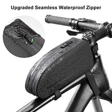 Load image into Gallery viewer, ROCKBROS Bike Top Tube Bag Bicycle Front Frame Bag Waterproof Bike Pouch Pack Bike Phone Bag Cycling Accessories Pouch for Mountain Road Bike
