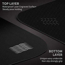 Load image into Gallery viewer, CAMBIVO Extra Wide Yoga Mat with Carrying Strap (73"x 32"x 1/4"), Non-Slip Exercise Fitness Mat for Yoga, Pilates, Workout (Black)
