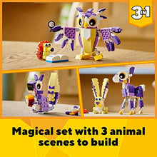 Load image into Gallery viewer, LEGO Creator 3in1 Fantasy Forest Creatures 31125 Building Kit Featuring an Owl, Rabbit and Squirrel; Animal Toys for Kids Aged 7+ Who Love Creative Fun and Animal Models (175 Pieces)
