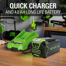 Load image into Gallery viewer, Greenworks 40V 17&quot; (2-In-1) Push Lawn Mower, 4.0Ah Battery and Charger Included
