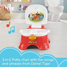 Load image into Gallery viewer, Fisher-Price Daniel Tiger's Neighborhood Potty - Daniel Tiger &amp; Friends Themed Convertible Toddler Training Toilet with Potty Ring &amp; Stepstool
