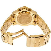 Load image into Gallery viewer, Invicta Men's 0073 Pro Diver Collection Chronograph 18k Gold-Plated Watch with Link Bracelet
