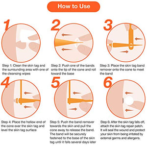 Skin Tag Remover, Skin Tag Removal Kit with 36 PCS Skin Tag Repair Patches, Efficient Skin Tag Remover Kit for Medium to Large Skin Tags