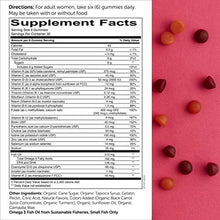 Load image into Gallery viewer, SmartyPants Women's Formula Gummy Multivitamins: Vitamin C, D3, and Zinc for Immunity, Biotin for Hair, Skin &amp; Nails, Omega 3 Fish Oil, CoQ10 for Heart Health, Methyl B12, 180 Count (30 Day Supply)
