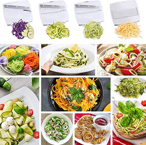 Mueller Spiral-Ultra Multi-Blade Spiralizer, 8 into 1 Spiral Slicer, Heavy Duty Salad Utensil, Vegetable Pasta Maker and Mandoline Slicer for Low Carb/Paleo/Gluten-Free Meals