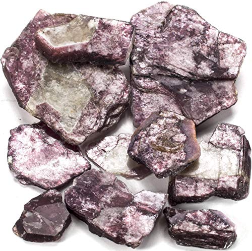 Load image into Gallery viewer, KALIFANO Crystal Starter Kit (2,000 Carats Total) - Black Tourmaline, Amethyst, Lepidolite, and Blue Kyanite (Information Cards Included)