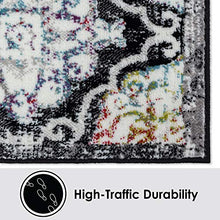Load image into Gallery viewer, Home Dynamix Boho Andorra Transitional Damask Area Black/Pink, 7'9"x10'2"
