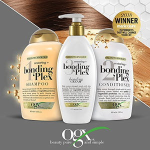 OGX Restoring + Bonding Plex Salon Technology Bonding Cream Leave-in Treatment, 6 Ounce