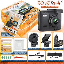 Load image into Gallery viewer, Rove R2-4K Dash Cam Built in WiFi GPS Car Dashboard Camera Recorder with UHD 2160P, 2.4&quot; LCD, 150° Wide Angle, WDR, Night Vision
