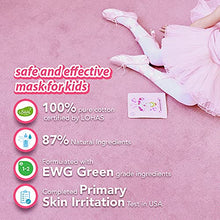 Load image into Gallery viewer, [ peach and ] Ballerina Face Mask Sheet for Kids, Children | Facial Mask made with 100% Cotton (5pcs)
