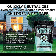 Load image into Gallery viewer, Dead Animal Smell Removal Reusable Deodorant Pouch. Eliminate dead Animal Smell Without Scent. Decay Odor Remover. Fragrance Free. Pet and Kid Safe. Extra Large, Covers 375 Square Feet.
