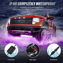 Load image into Gallery viewer, KORJO Car Underglow Lights, 6 Pcs Bluetooth Led Strip Lights with Dream Color Chasing, APP Control 12V 300 LEDs Underbody Lights, Waterproof Underglow Led Light Kit for Cars, Trucks, Boats
