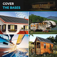 Load image into Gallery viewer, Renogy 2PCS 100 Watt Solar Panels 12 Volt Monocrystalline, High-Efficiency Module PV Power Charger for RV Battery Boat Caravan and Other Off-Grid Applications, 2-Pack Compact Design
