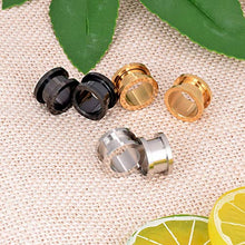 Load image into Gallery viewer, Oyaface 6 PCS Tunnels Screw Fit Plugs 10G-3/4" 3112L Stainless Steel Ear Gauges Expanders Set Body Piercing 16mm
