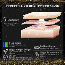 Load image into Gallery viewer, LED Face Mask, GYH 7 Colors LED Skin Mask - Blue &amp; Red Light for Face and Neck Skin, Ultra-Light Wireless Facial Photon Beauty Mask for Rejuvenation Tightening Skin(Only 260g)
